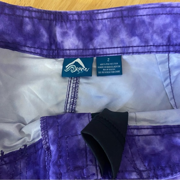Kanu Surf Wome's Marina UPF 50+ Active Swim Board Shorts Sydney Purple 2 - Picture 5 of 9
